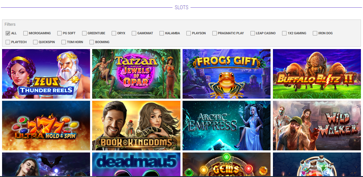 Meridianbet Slots