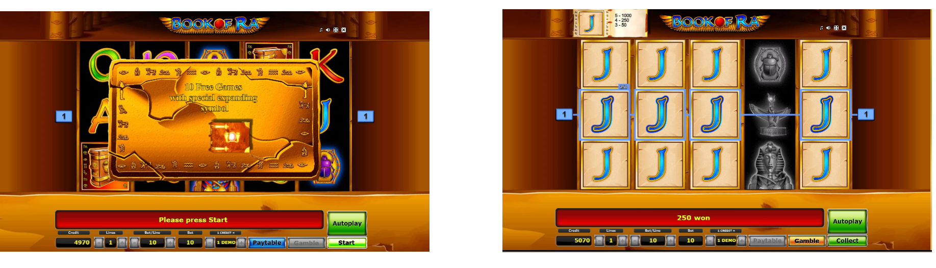 Book of Ra Slot Game-free spins