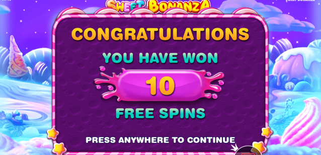 Sweet Bonanza free spins