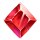 Red gemstone symbol