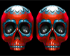 Red skull symbol