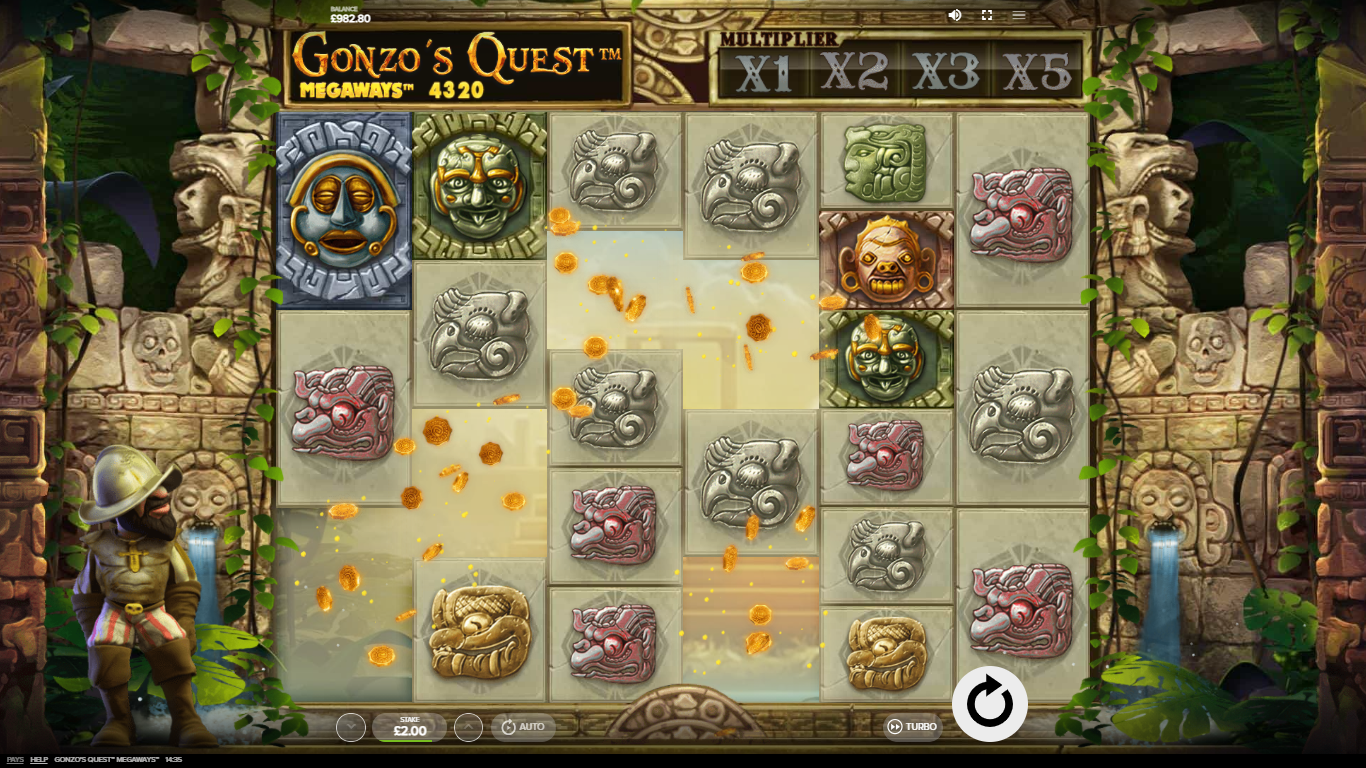 tumbling reels slot games - Gonzo's Quest Megaways