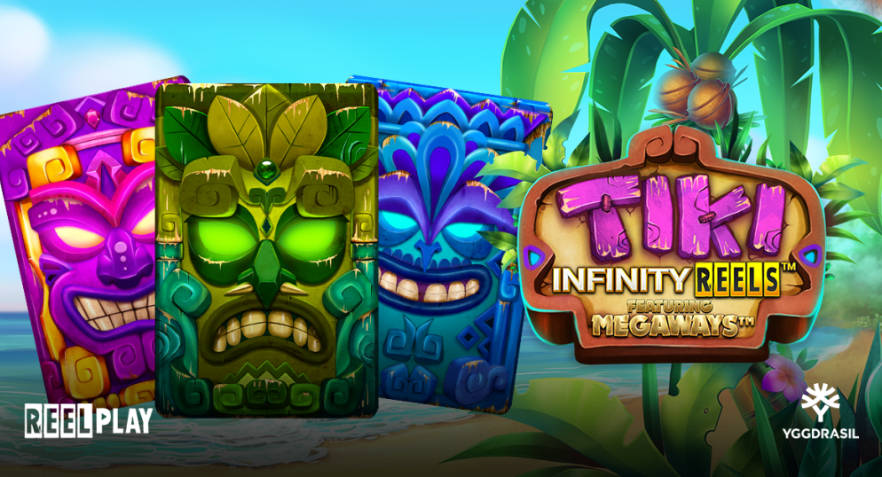 Yggdrasil and ReelPlay combine for an unforgettable island adventure in Tiki Infinity Reels Megaways™