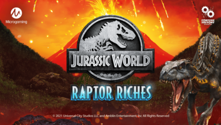 Microgaming runs with dinosaurs once again in Jurassic World: Raptor Riches