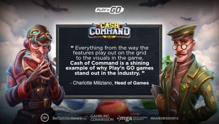 Play’n GO take to the high seas in their latest release, Cash of Command