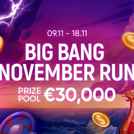 22Bet Casino’s Big Bang November Run: A €30,000 Gaming Extravaganza Unveiled!