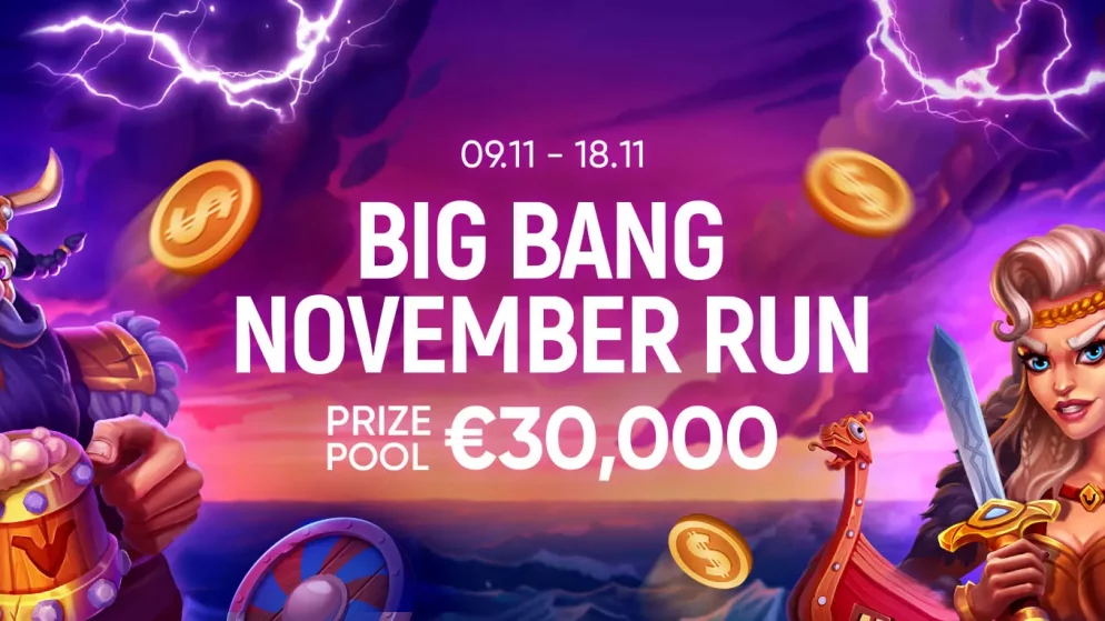 22Bet Casino’s Big Bang November Run: A €30,000 Gaming Extravaganza Unveiled!