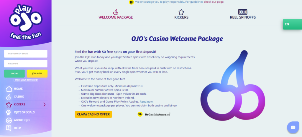 Casino Welcome Package