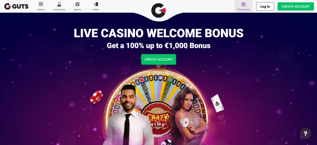 Live Casino Welcome Bonus